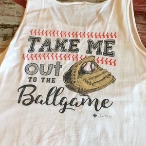 Baseball fans! Soft over sized tank sz L